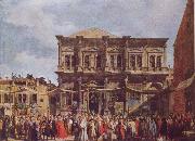 Canaletto The Feast Day of St Roch oil painting