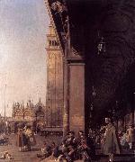 Canaletto Looking East from the South West Corner oil painting