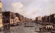 Canaletto Grand Canal: Looking South-East from the Campo Santa Sophia to the Rialto Bridge oil painting