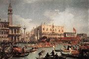 Canaletto The Bucintore Returning to the Molo on Ascension Day c oil painting