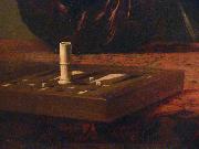 Caravaggio Caravaggio Cardsharps Kimbell detail oil painting