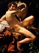 Caravaggio Saint John the Baptist oil painting