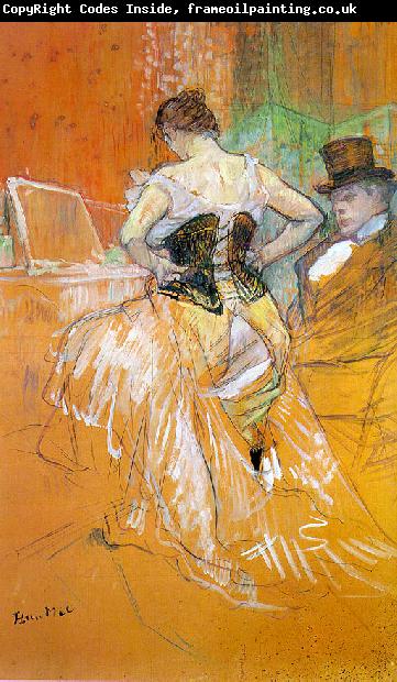  Henri  Toulouse-Lautrec Woman in a Corset (Study for Elles)