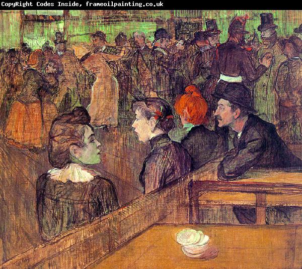  Henri  Toulouse-Lautrec At the Moulin de la Galette