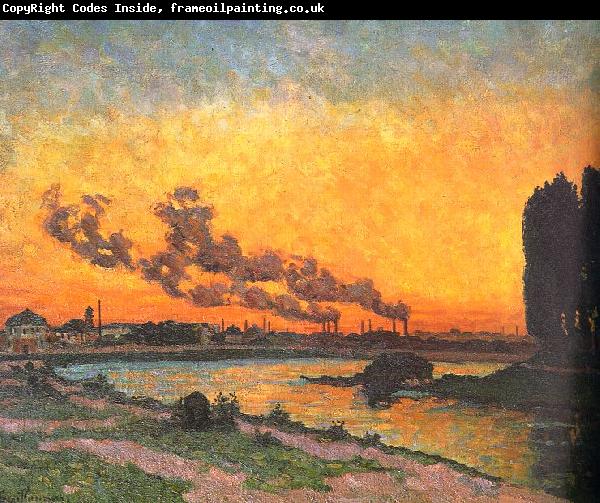  J B Armand  Guillaumin Sunset at Ivry