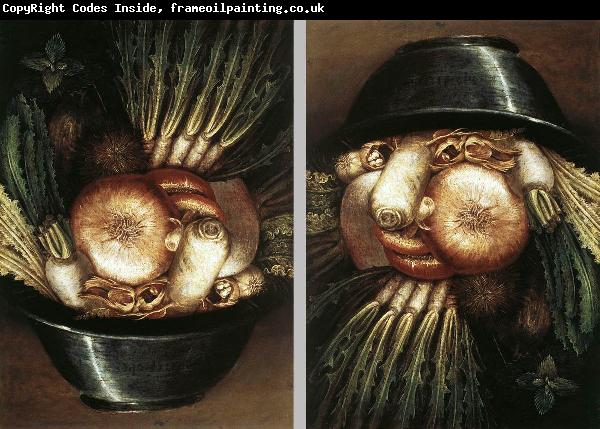 ARCIMBOLDO, Giuseppe Vegetables in a Bowl or The Gardener  dggh