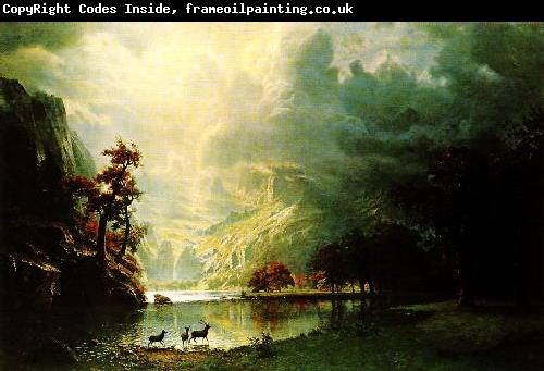 Albert Bierstadt Sierra Nevada Morning