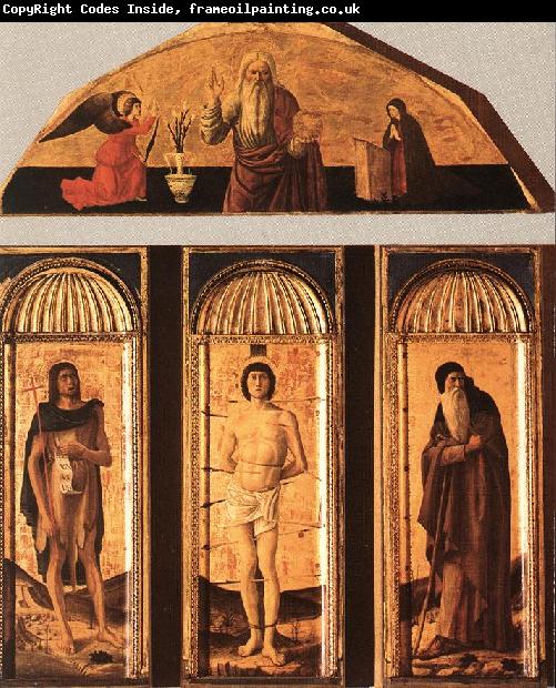 BELLINI, Giovanni St Sebastian Triptych