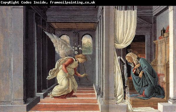 BOTTICELLI, Sandro The Annunciation fd