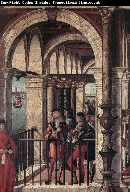 CARPACCIO, Vittore Arrival of the English Ambassadors (detail) g