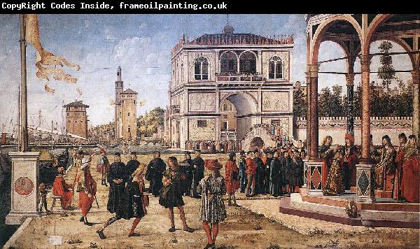 CARPACCIO, Vittore The Ambassadors Return to the English Court fg