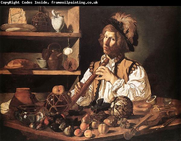 CECCO DEL CARAVAGGIO The Flute Player fg