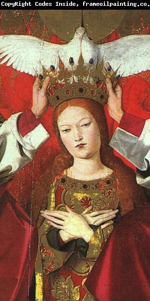 CHARONTON, Enguerrand The Coronation of the Virgin, detail: the Virgin jkh