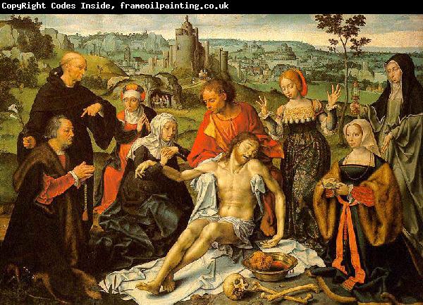 CLEVE, Joos van Altarpiece of the Lamentation (central) dfg