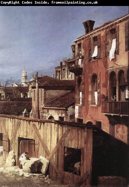 Canaletto The Stonemason s Yard (detail)