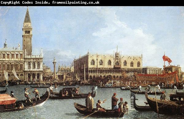 Canaletto Return of the Bucentoro to the Molo on Ascension Day d