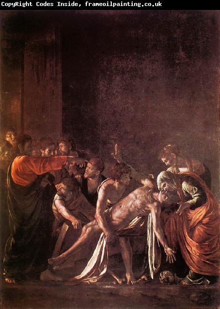 Caravaggio The Raising of Lazarus fg