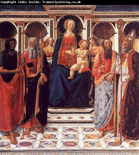 Cosimo Rosselli The Virgin and Child Enthroned with Saints