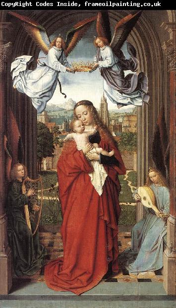 DAVID, Gerard Virgin and Child with Four Angels de