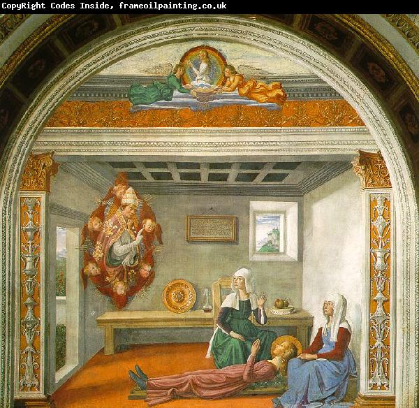 Domenico Ghirlandaio Announcement of Death to Saint Fina