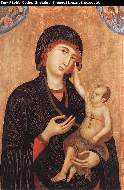 Duccio di Buoninsegna Madonna with Child and Two Angels (Crevole Madonna) dfg