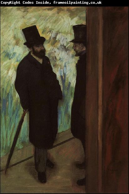 Edgar Degas Halevy and Cave Backstage at the Opera