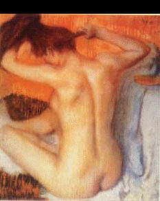 Edgar Degas Woman Combing her Hair_d