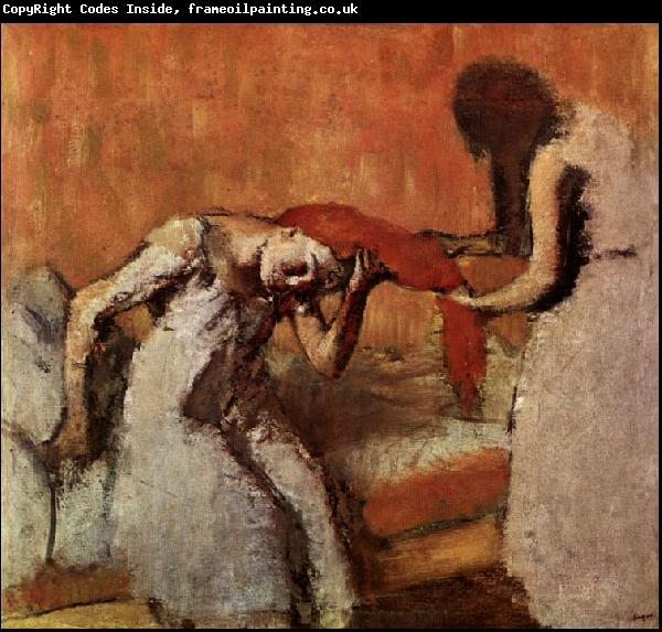 Edgar Degas Seated Woman Having her Hair Combed