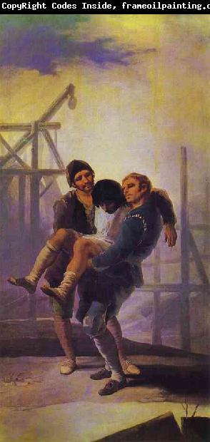 Francisco Jose de Goya The Injured Mason