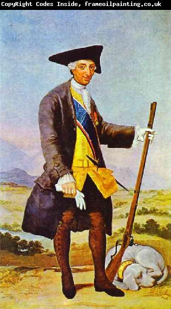 Francisco Jose de Goya Charles III in Hunting Costume