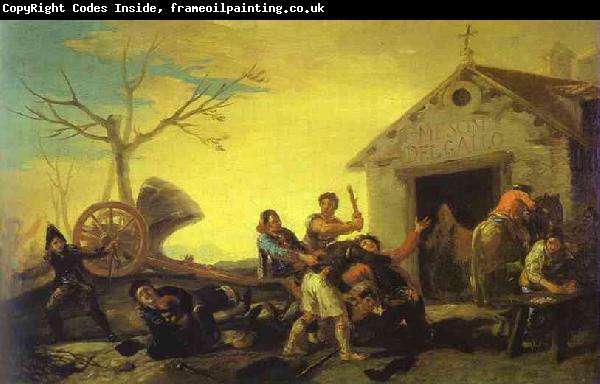 Francisco Jose de Goya Fight at Cock Inn