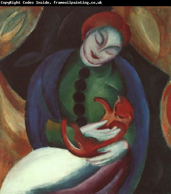 Franz Marc Girl with Car II