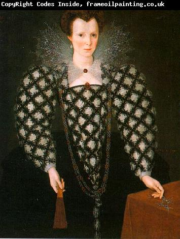 GHEERAERTS, Marcus the Younger Portrait of Mary Rogers: Lady Harrington dfg