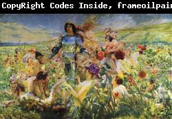 Georges Rochegrosse The Knight of the Flowers(Parsifal)