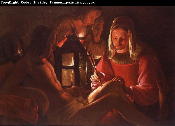 Georges de La Tour St.Irene Removing Arrows from St.Sebastian's Leg