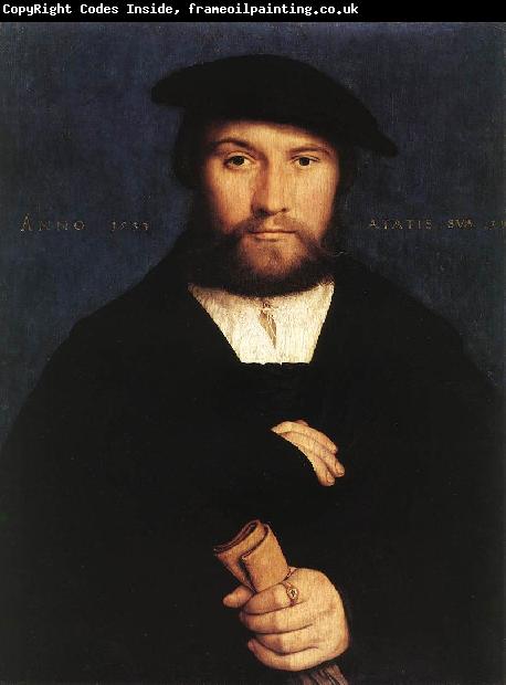 HOLBEIN, Hans the Younger Portrait of a Member of the Wedigh Family sf