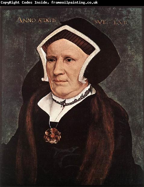 HOLBEIN, Hans the Younger Portrait of Lady Margaret Butts sg