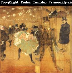 Henri De Toulouse-Lautrec Dancing at he Moulin Rouge