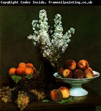 Henri Fantin-Latour Bouquet du Juliene et Fruits