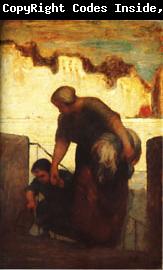 Honore  Daumier The Laundress