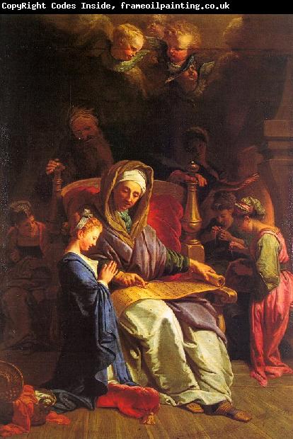 JOUVENET, Jean-Baptiste The Education of the Virgin sf