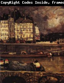 James Wilson Morrice The Left Branch of the Seine before the Place Dauphine