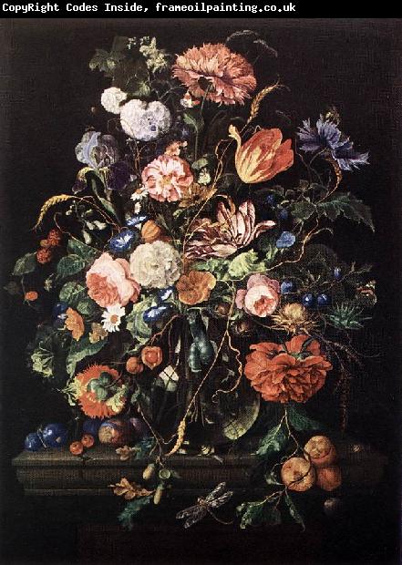 Jan Davidsz. de Heem Flowers in Glass and Fruits