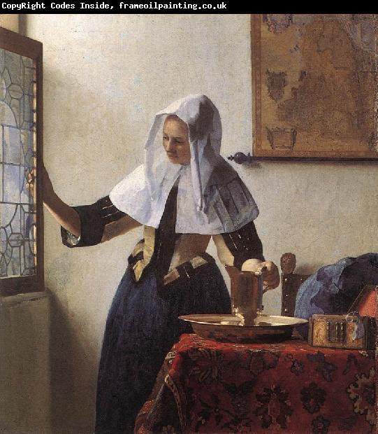 Jan Vermeer Young Woman with a Water Jug