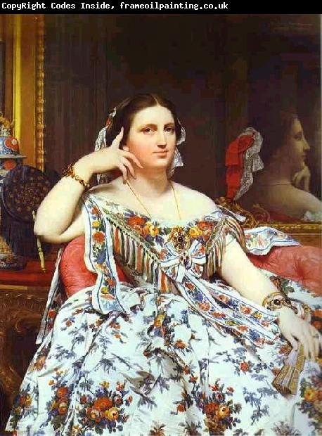 Jean Auguste Dominique Ingres Portrait of Madame Moitessier Sitting.