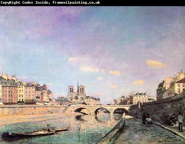 Johann Barthold Jongkind The Seine and Notre Dame in Paris