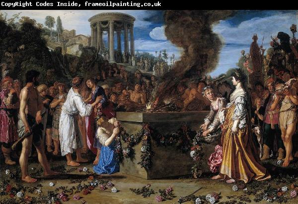 LASTMAN, Pieter Pietersz. Orestes and Pylades Disputing at the Altar s