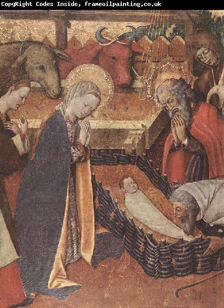 MARTORELL, Bernat (Bernardo) The Nativity (detail) dh