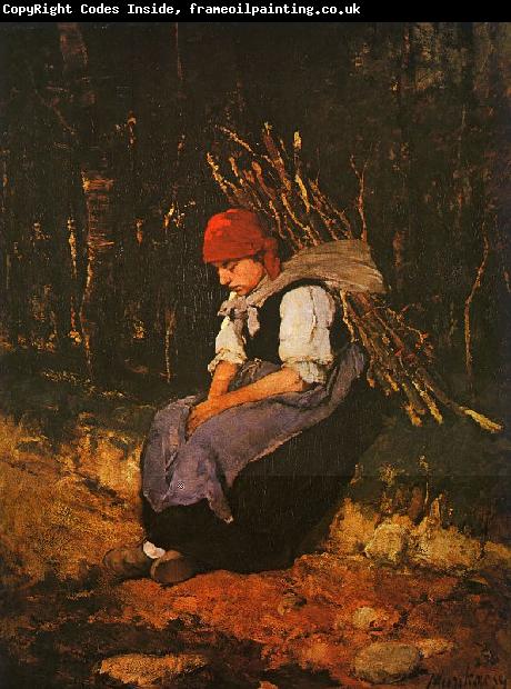 Mihaly Munkacsy Woman Carrying Faggots