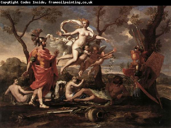 Nicolas Poussin Venus Presenting Arms to Aeneas